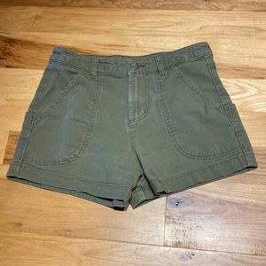 Patagonia Stand Up Shorts Green Canvas Organic Cotton